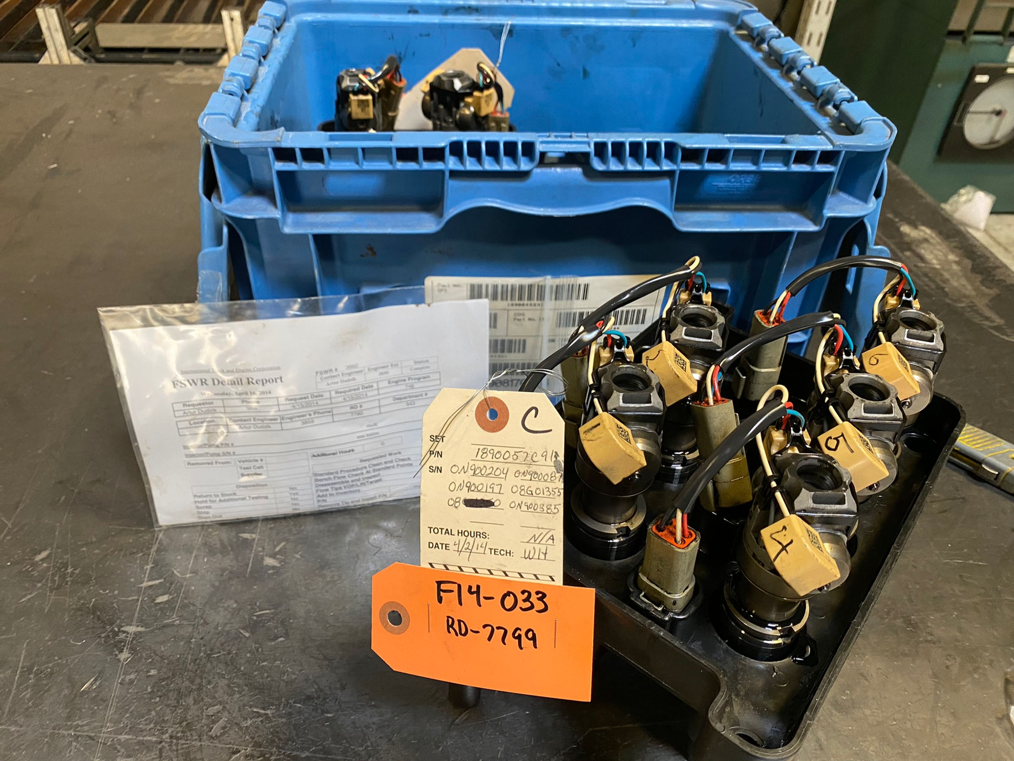 Injectors (Lot F14-033-RD-7799)