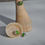 Thumbnail: Green and Copper Turquoise cabochon stud earrings