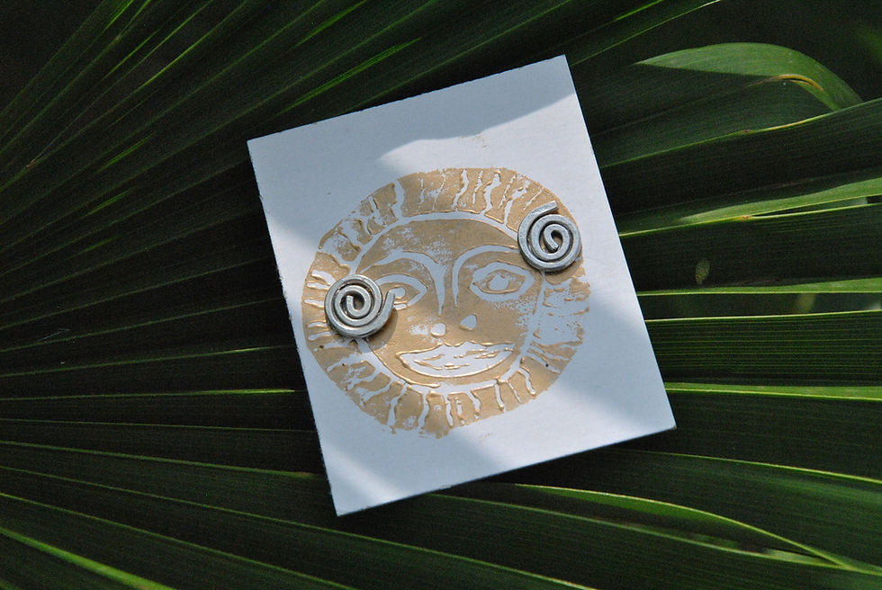 Thumbnail: Sterling silver swirl studs 
