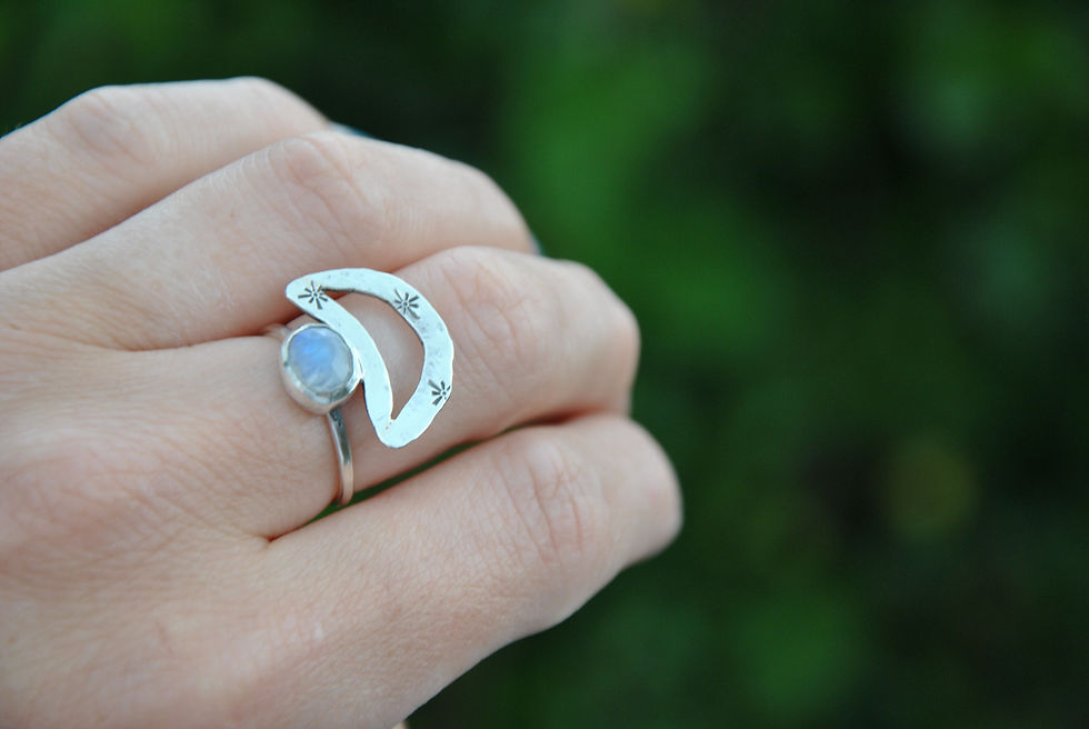 Thumbnail: Moon & Moonstone ring