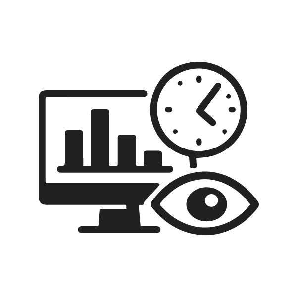 Icono de monitoreo energetico 24/7 con KIZ Energy