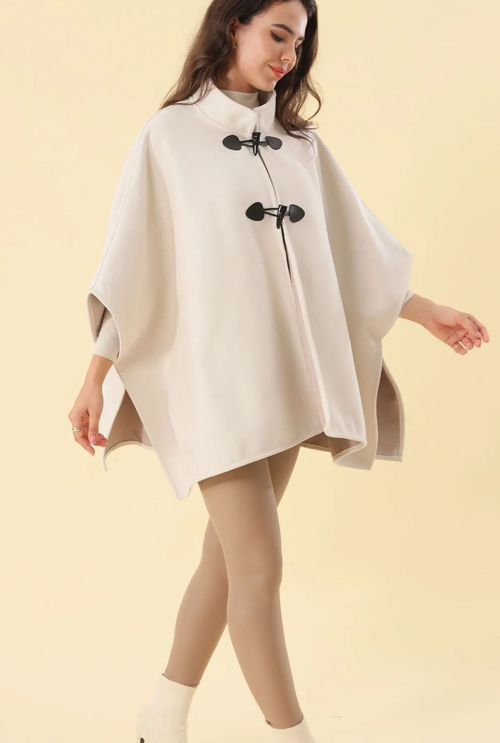 cape manteau poncho femme beige blois