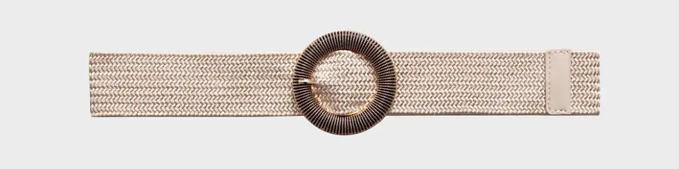 Miniature : Ceinture élastique grosse boucle ronde 