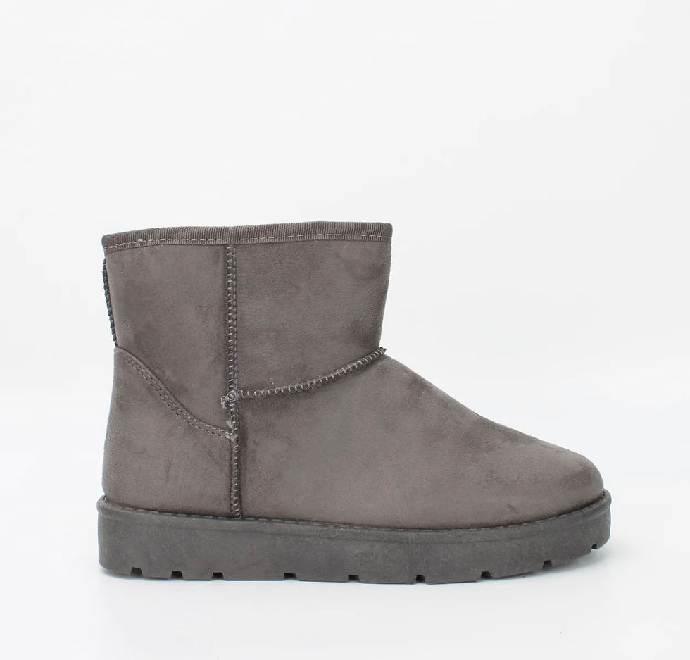Miniature : chaussons bottes fourrées grises femme blois