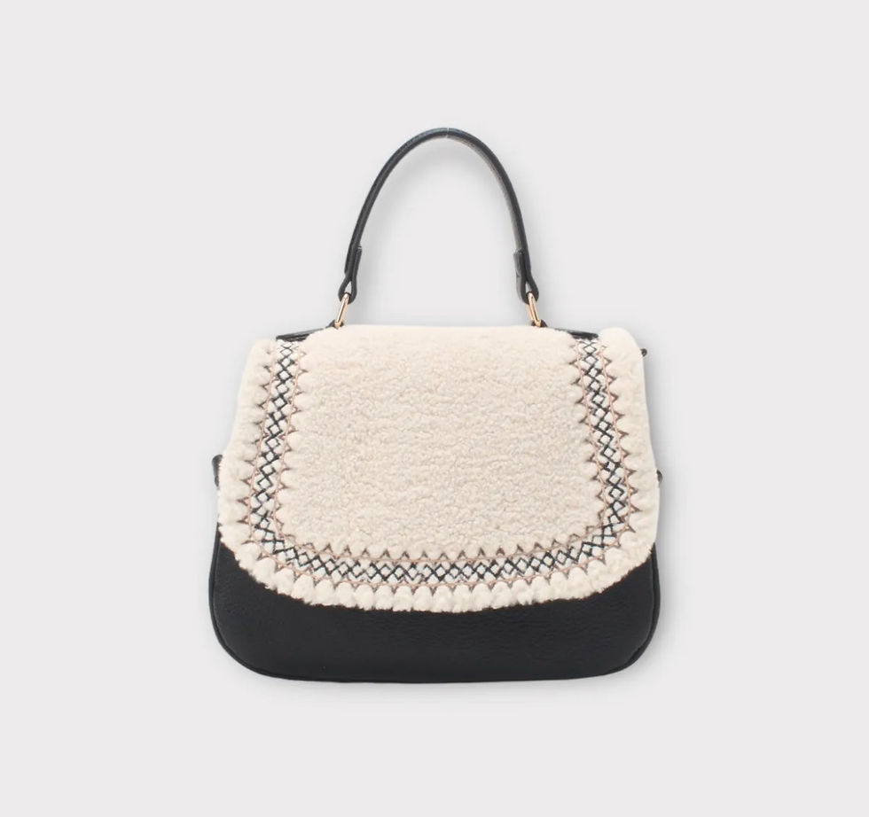 Miniature : Pochette sac à main bi-matière Morzine