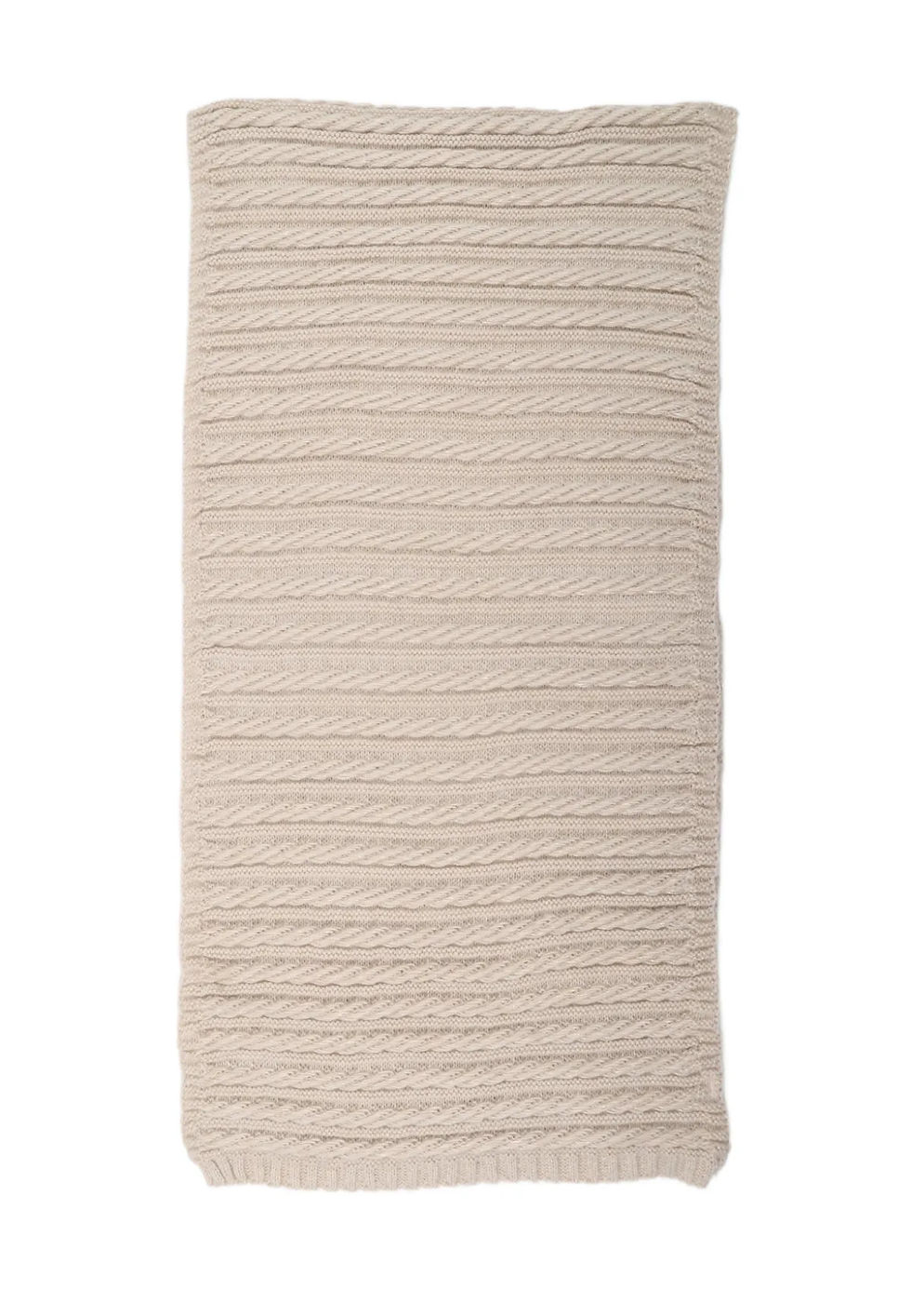 Miniature : Écharpe tricot avec brillant doré beige