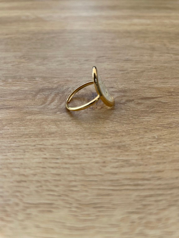 Miniature : bague inoxydable dorée femme