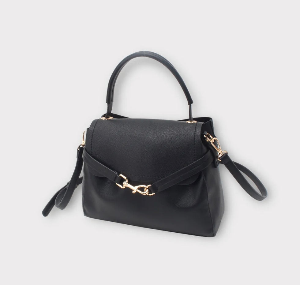 Miniature : Sac à main bandoulière petit format noir femme blois vineuil