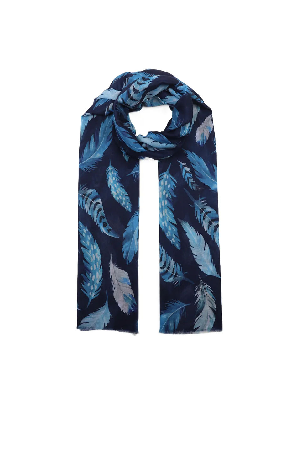 Miniature : Foulard motif plumes 