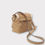 Miniature : Sac bandoulière bi-matière imitation peau et moumoute femme beige