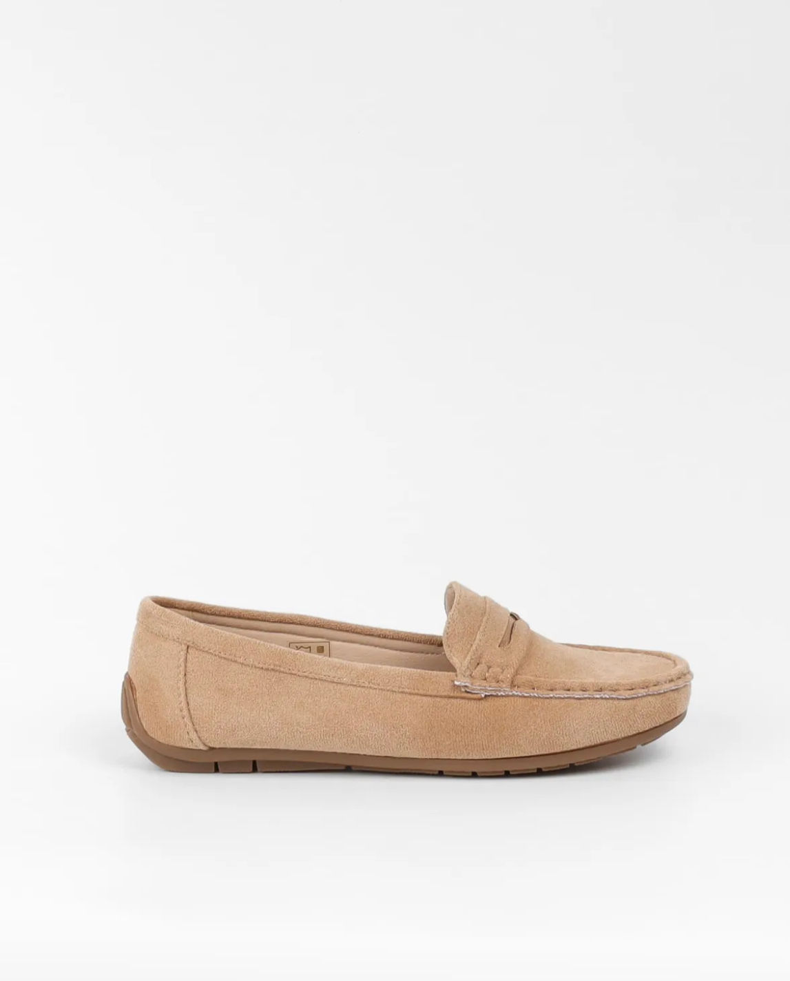 mocassins suédine beige femme