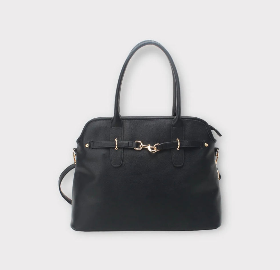 Miniature : sac à main demi lune grand format noir femme