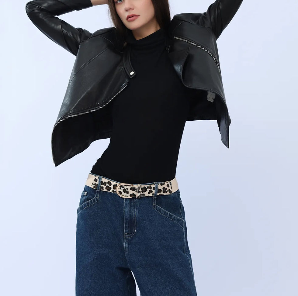 Miniature : Ceinture élastique motif vache   