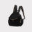 Miniature : sac à dos noir moumoute léopard hiver petit format femme