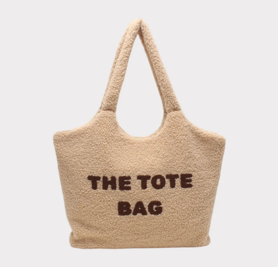 sac moumoute tote bag beige marron femme hiver 2025