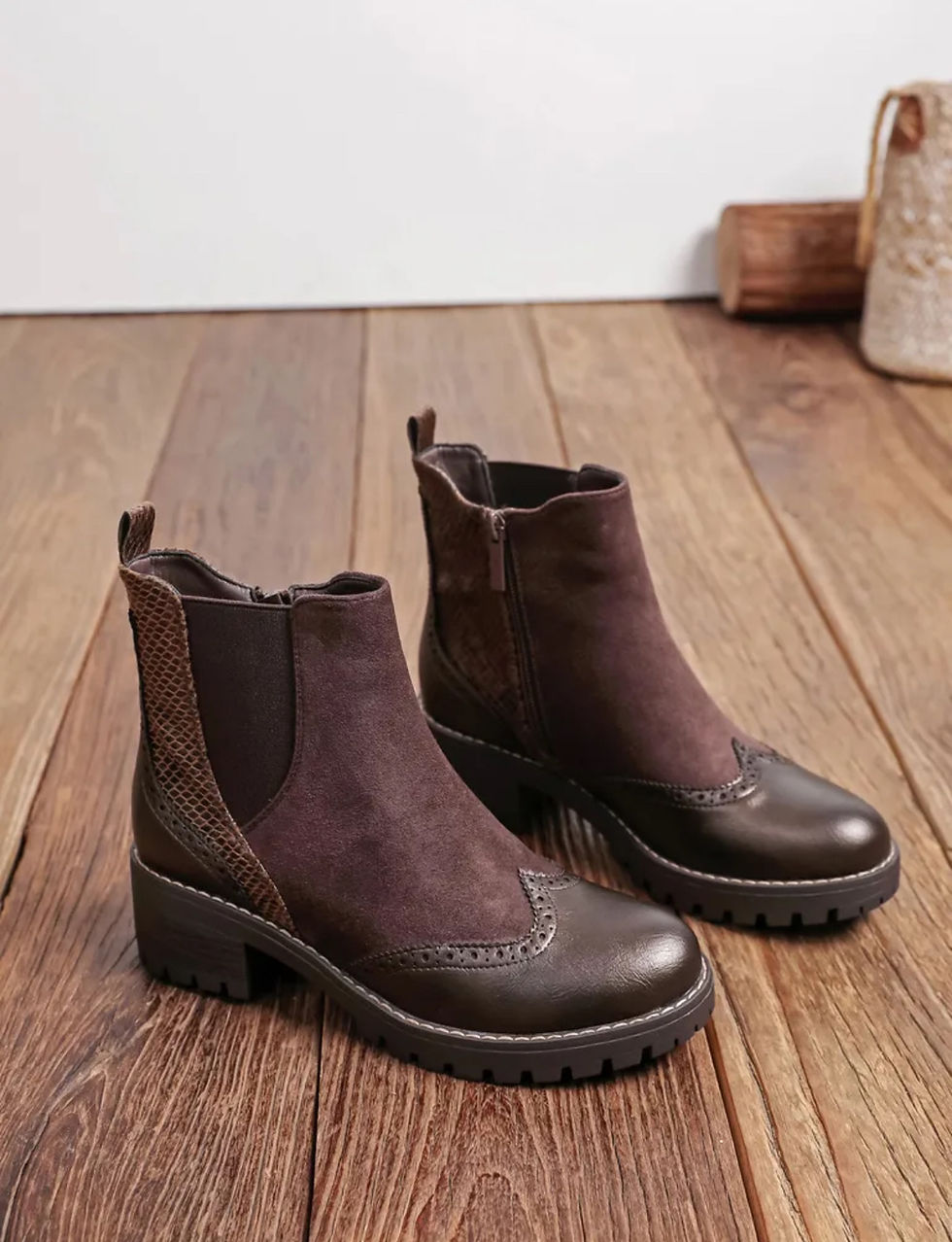 bottines à talons marron original 2026