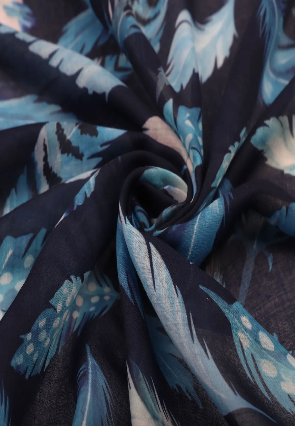 Miniature : Foulard motif plumes 