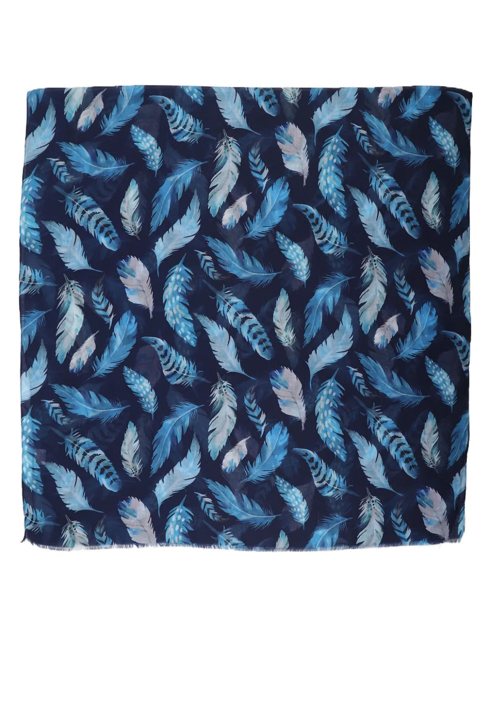 Miniature : Foulard motif plumes 