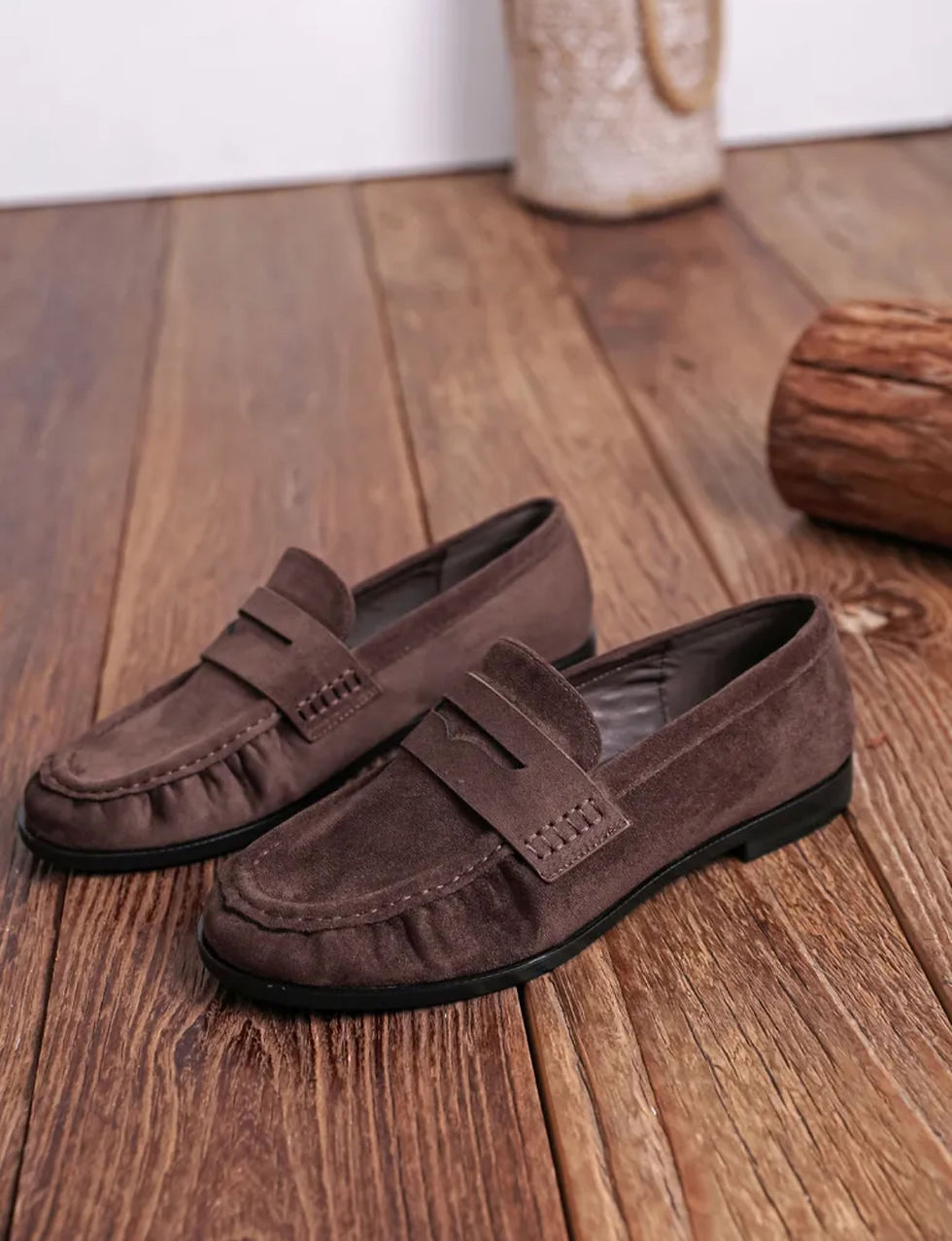 Miniature : mocassins marron suédine femme tendance hiver 2026
