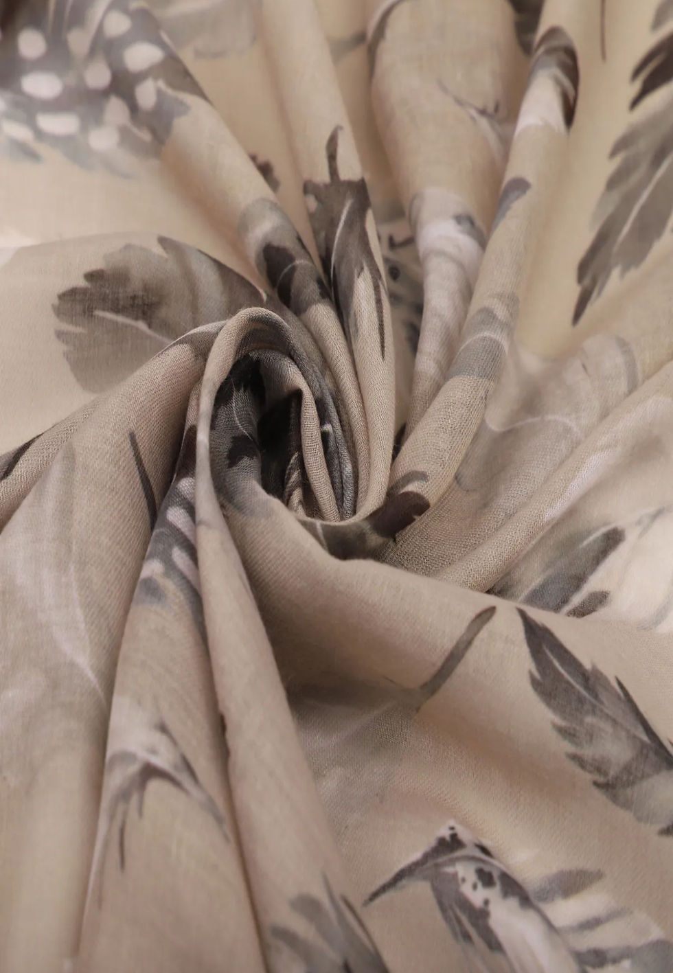 Miniature : Foulard motif plumes 