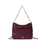 Thumbnail: Sandee Hobo Bag - Burgundy (Microfiber) Ships Late March