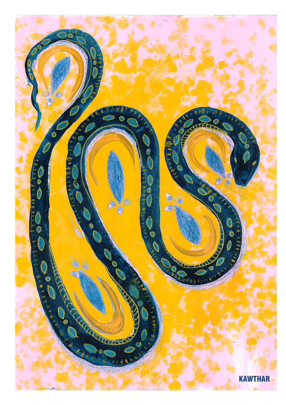 Digital Print Snake Princess