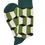 Thumbnail: White and green socks with three-dimensional squares