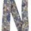 Miniature : Cravate motif paisley bleu, jaune et violet sur fond crème