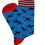 Thumbnail: Dark blue socks with monkeys