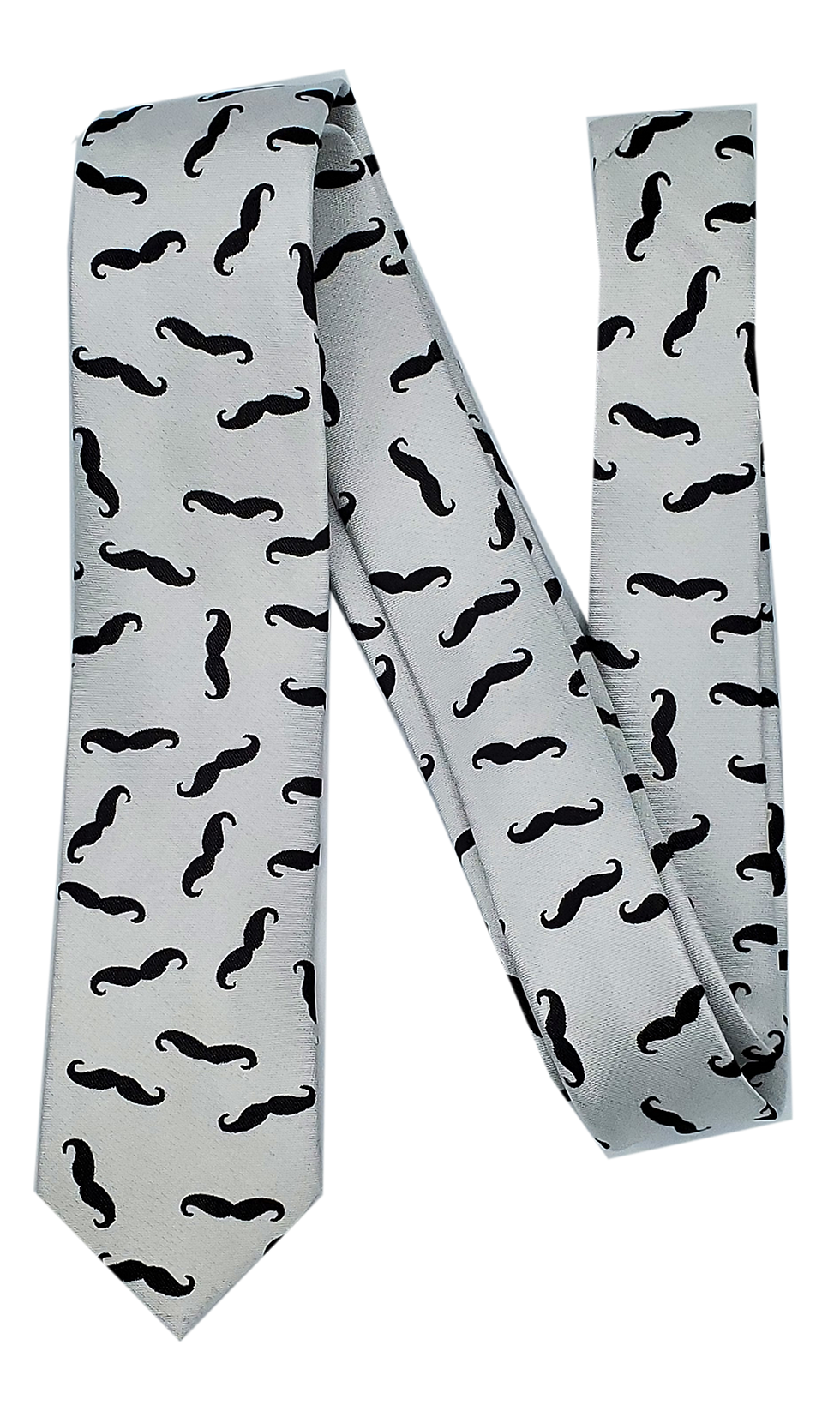 Thumbnail: Tie - White With Mustaches