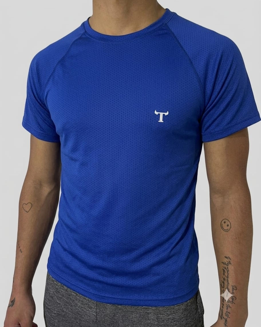 Remeras dry fit hombre | Azul Francia