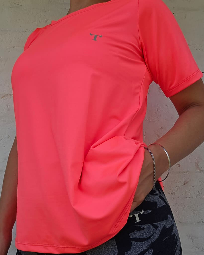 Remera evase | Coral