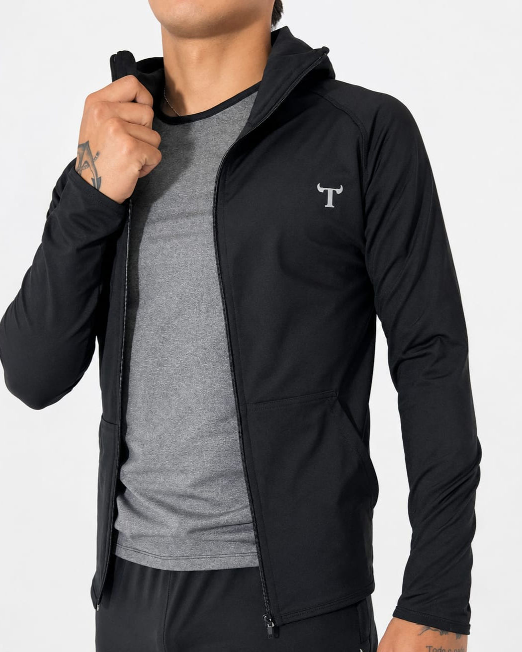 Campera hombre térmica microfibra elastizada 
