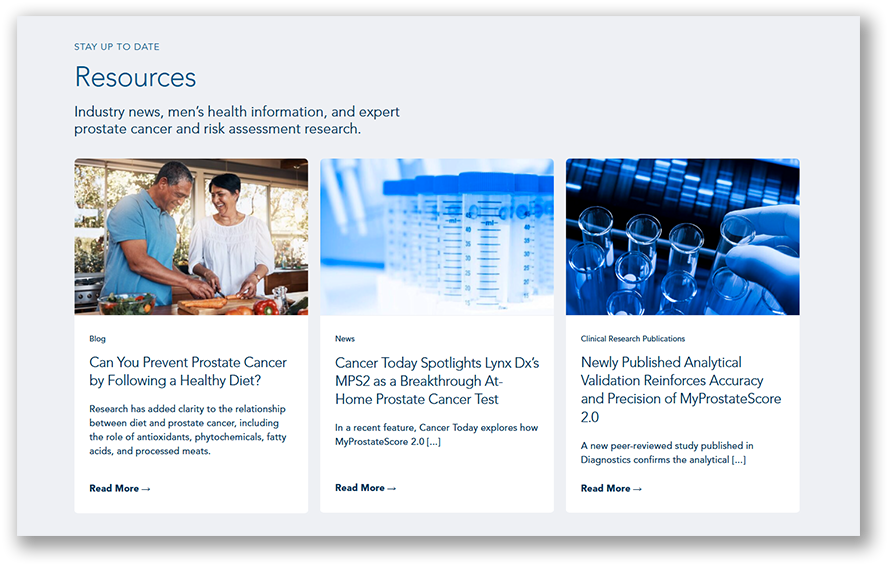 Lynx Dx Website Page