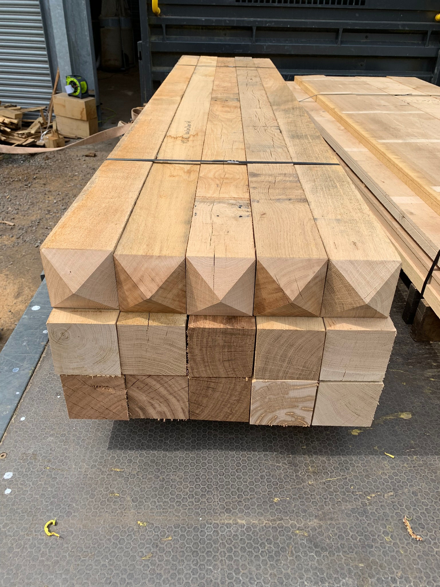 Oak Fencing Post 75mm x 75mm