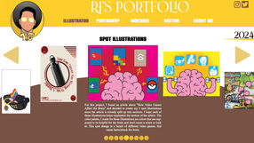 Portfolio Website: Illustrator