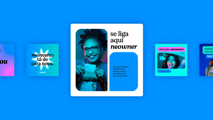 Neon com luz própria