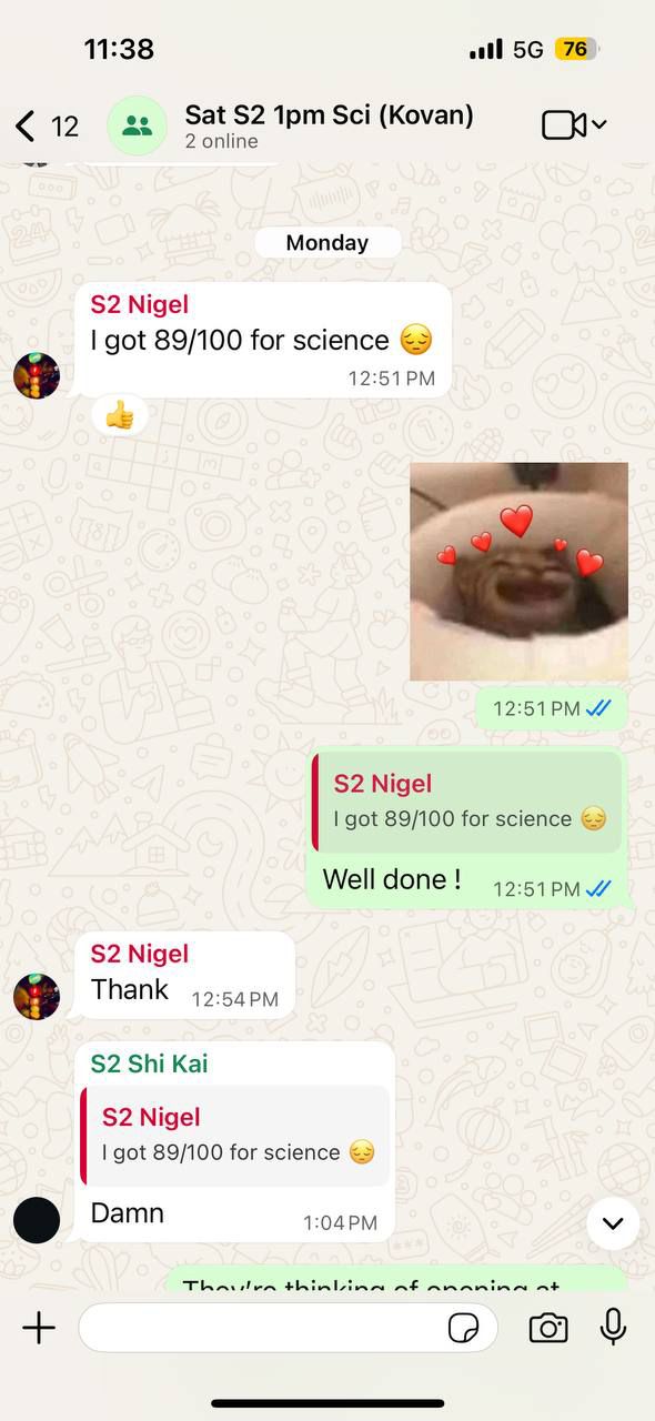 Testimonial for Teacher Stefanie