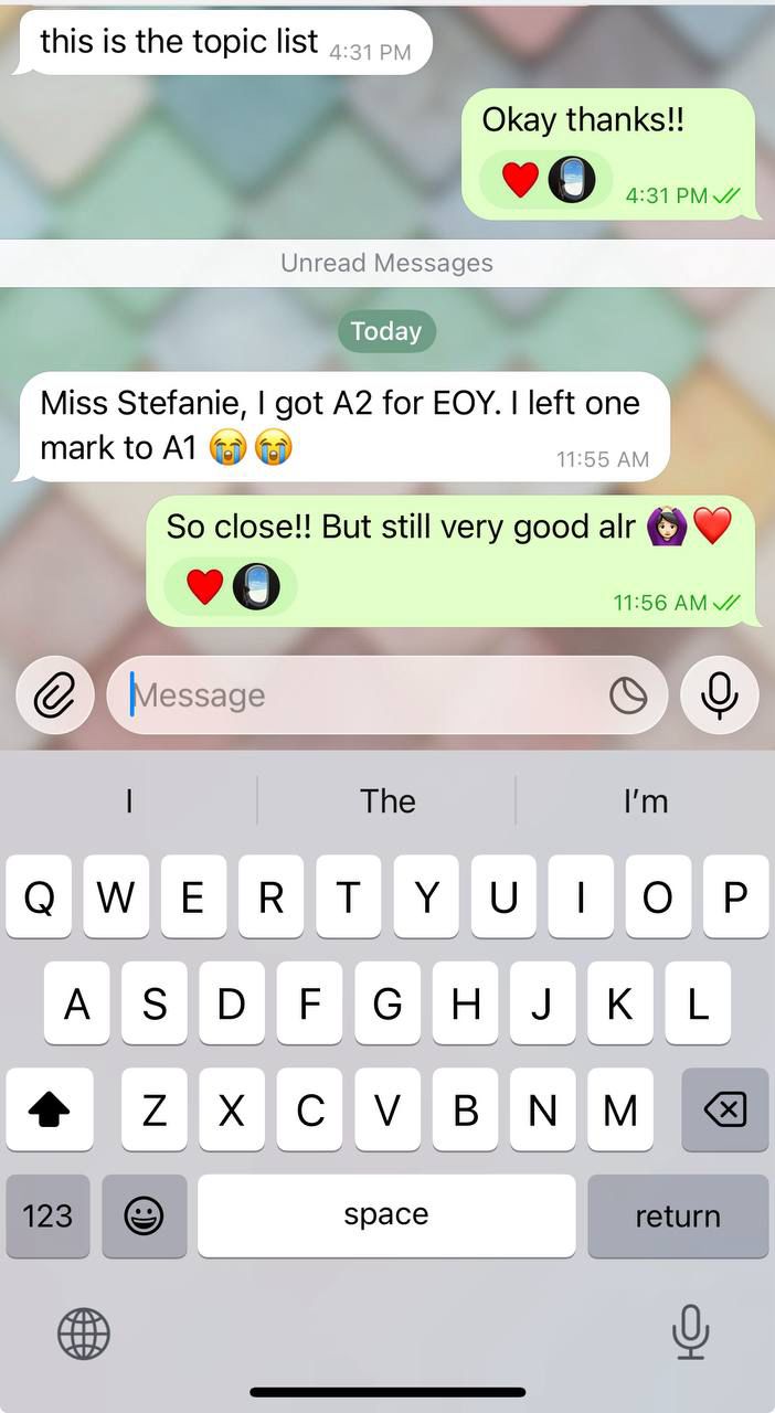 Testimonial for Teacher Stefanie