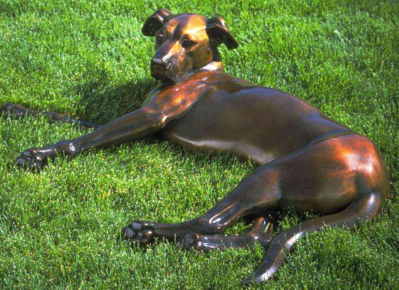 Silvia L. Davis Bronze Dogs