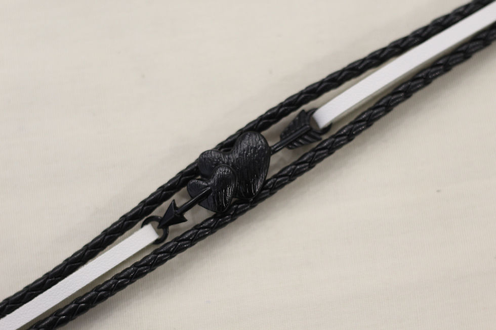 Thumbnail: Heart and Arrow White Multi Bands Bracelet