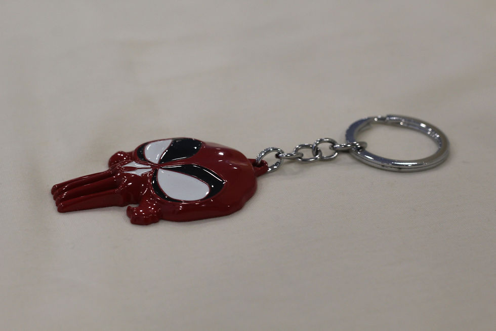 Thumbnail: Punisher Red Skull Keychain