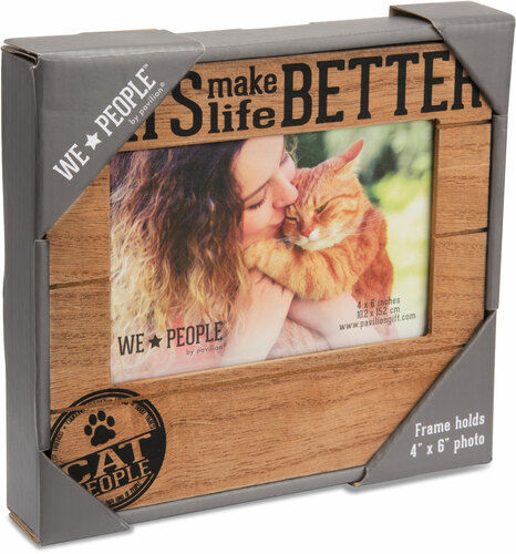 Thumbnail: Cats Make Life Better 4x6 Cat Picture Frame