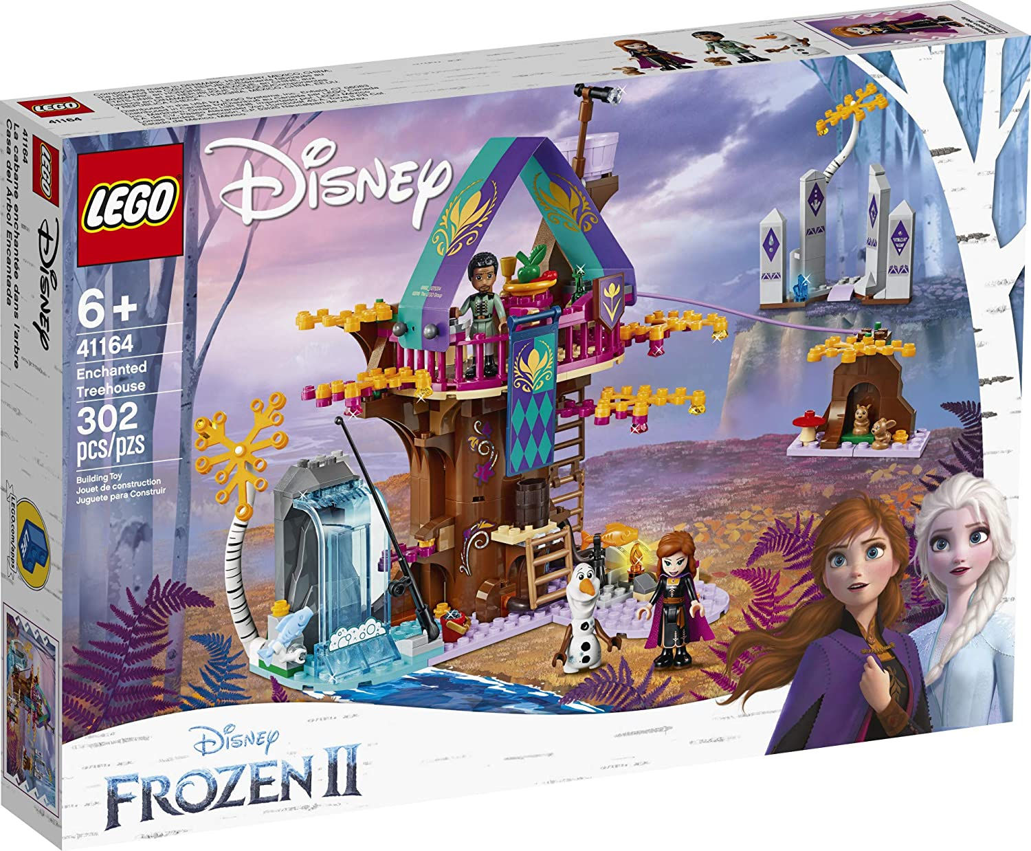LEGO Disney Frozen II Enchanted Treehouse 41164 Toy Treehouse Building Kit featu