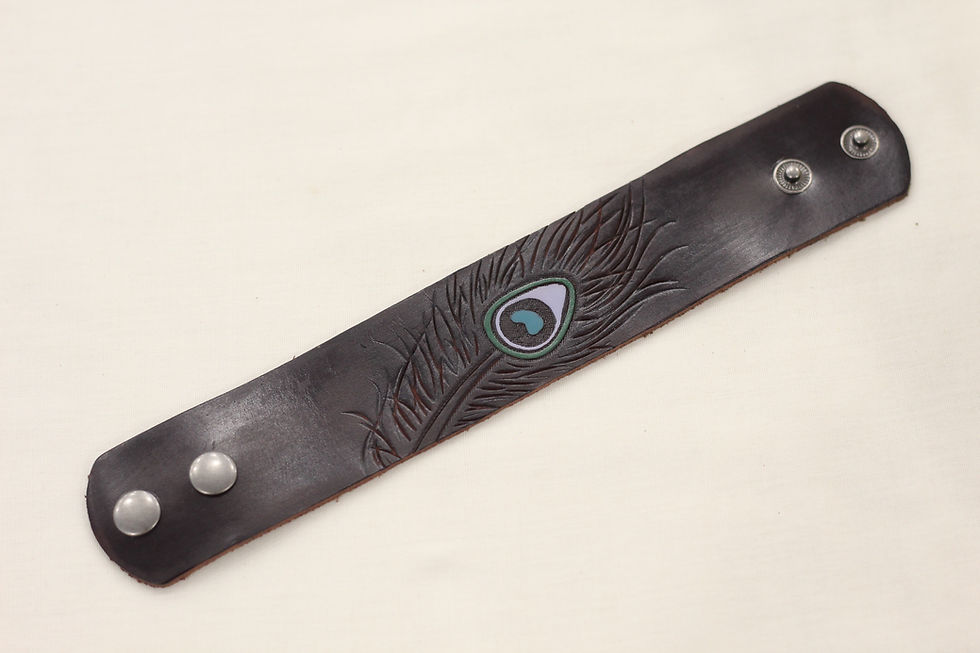 Thumbnail: Peacock Feather Wristband