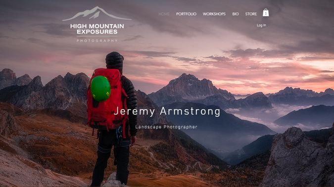 High Mountain Exposures: High Mountain Exposures is a small photography business owned by professional photographer Jeremy Armstrong. His travels around the world to places like Slovenia, France, Italy, North America, and many more have been the perfect opportunity to produce absolute masterpieces! His website is the perfect way to display his artwork as well as sell high-quality prints of each piece. Also available are occasional multi-day workshops taught by Jeremy where you can learn important photography skills to take your art to the next level.
This site has been one of my favorites to work on and came out looking absolutely amazing! Go check it out for an example of what I could do for you.