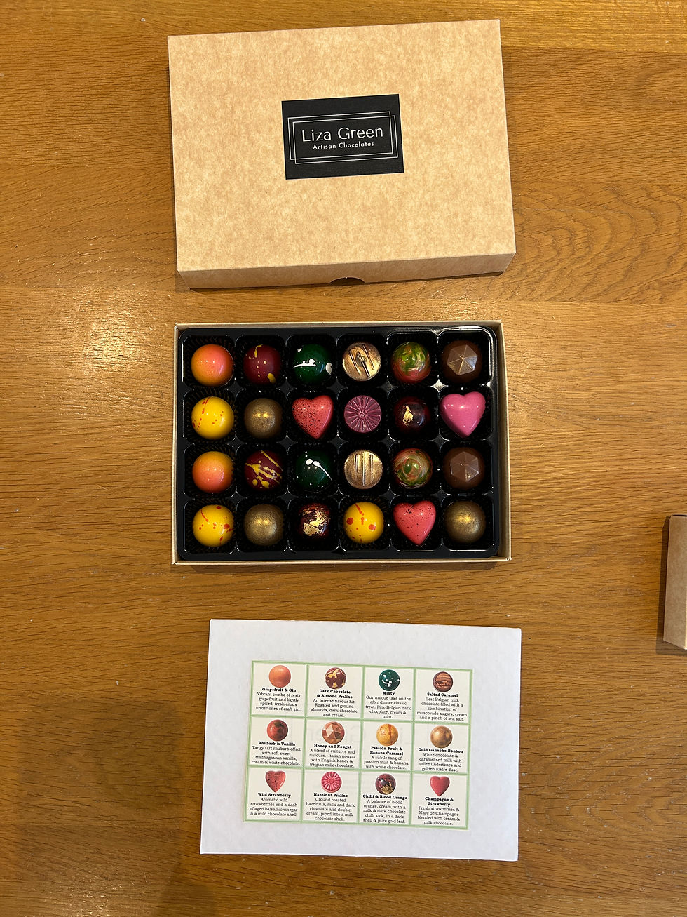Delivery image of 24 box of Liza Green Artisan Chocolates