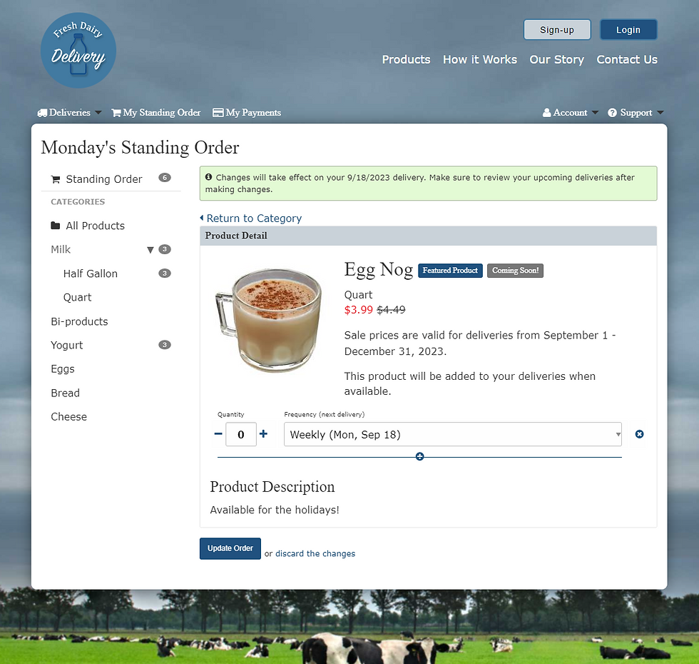 Seasonal Products