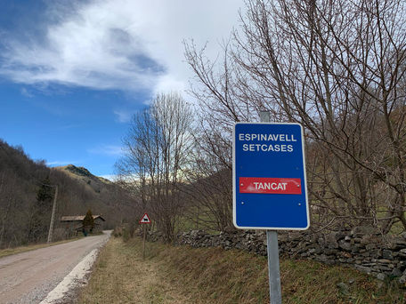 Pista d'Espinavell a Setcases tancada