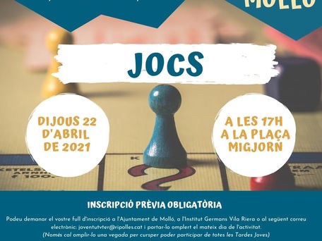 Dijous, 22 d'abril, nova tarda jove